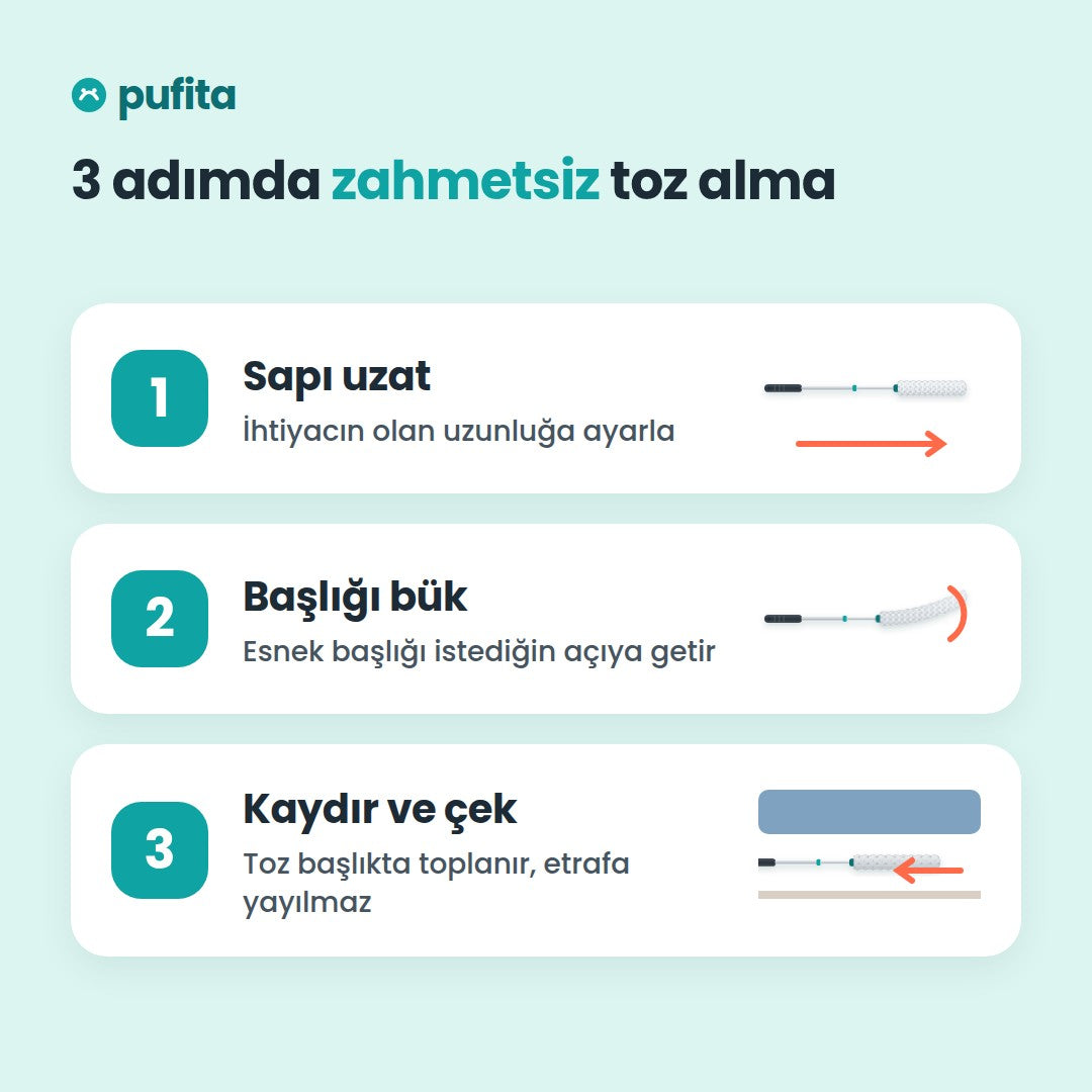 Esnek Toz Alma Fırçası